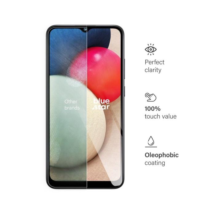 Blue Star - Blue Star Samsung Galaxy A02s Skärmskydd av Härdat Glas