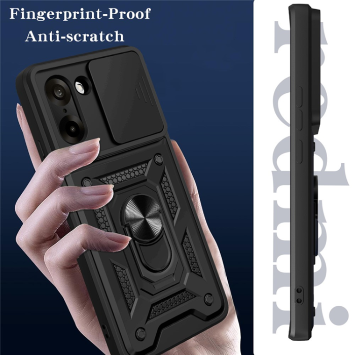 A-One Brand - OnePlus Nord CE5 Mobilskal Slide Camera Kickstand - Grön