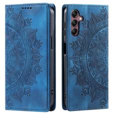 OEM - Mobilskal till Samsung Galaxy S26/S26 Pro Magnetisk Konstl&auml;der M&ouml;nster Bl&aring;