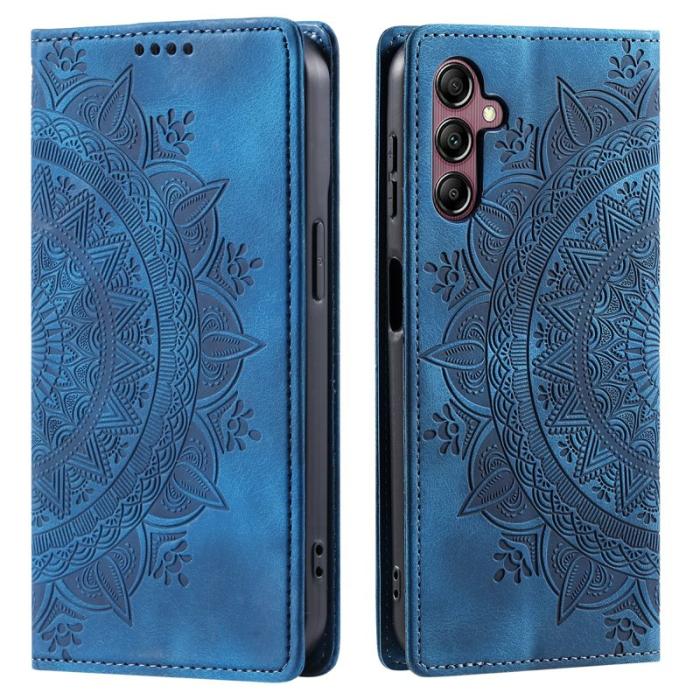 OEM - Mobilskal till Samsung Galaxy S26/S26 Pro Magnetisk Konstläder Mönster Blå