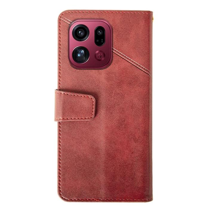 IDEWEI - IDEWEI Oppo Find X9 Pro Plånboksfodral Konstläder - Röd