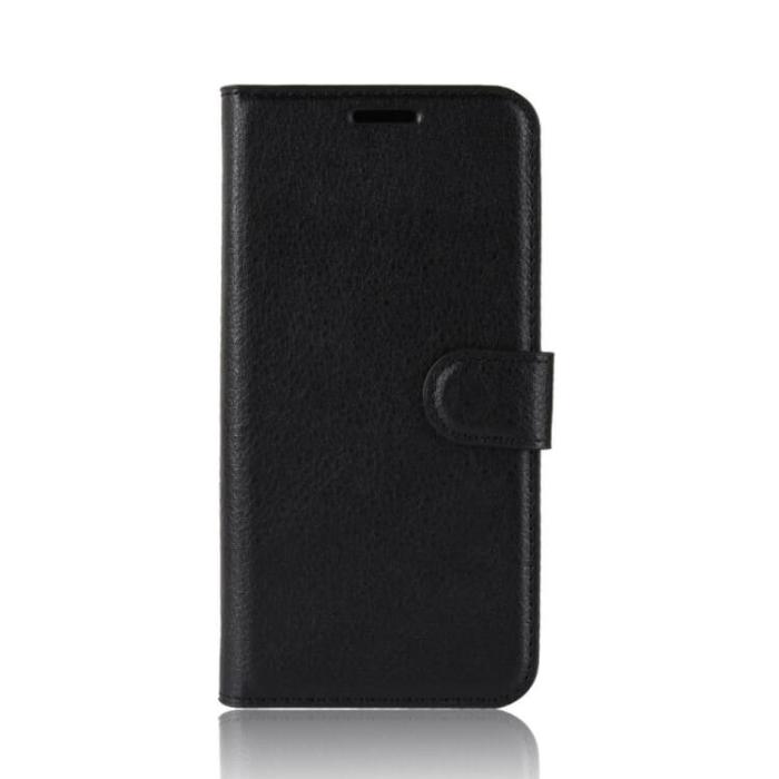 UTGATT1 - Litchi Plånboksfodral för Google Pixel 3 XL - Svart
