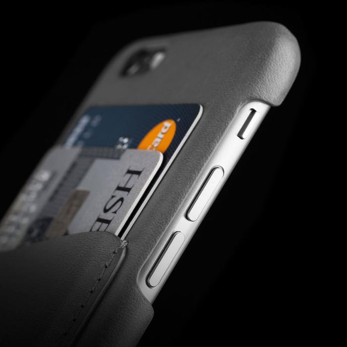 UTGATT5 - Mujjo Leather Wallet Case till iPhone 6/6S - Grå