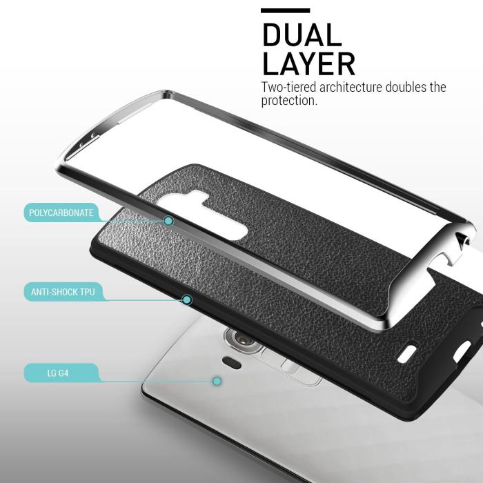 UTGATT5 - Caseology Envoy Series BaksideSkal till LG G4 - Charcoal Black