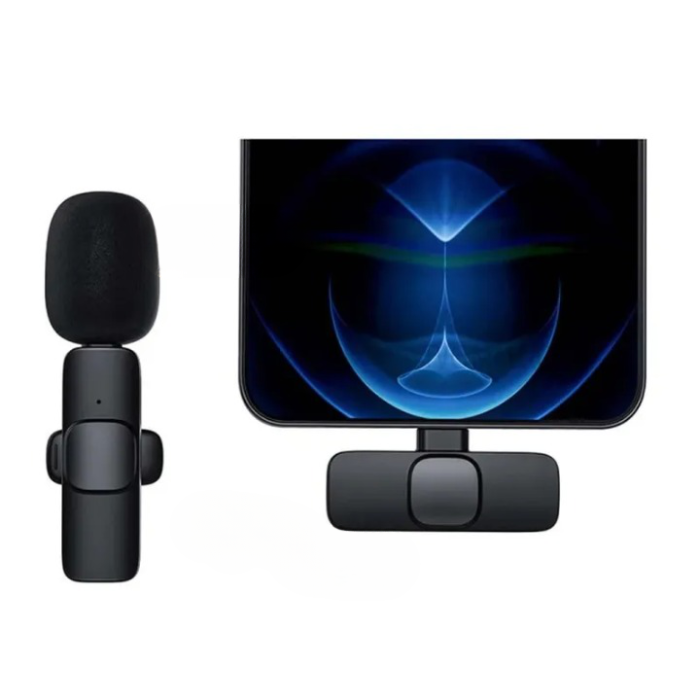Lavalier - Lavalier Typ-C Trådlös M21 1 st Mikrofoner Bluetooth - Svart