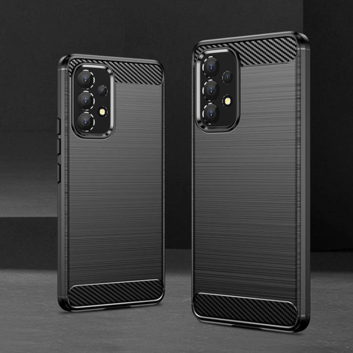 OEM - Carbon Flexible Skal Galaxy A53 5G - Svart