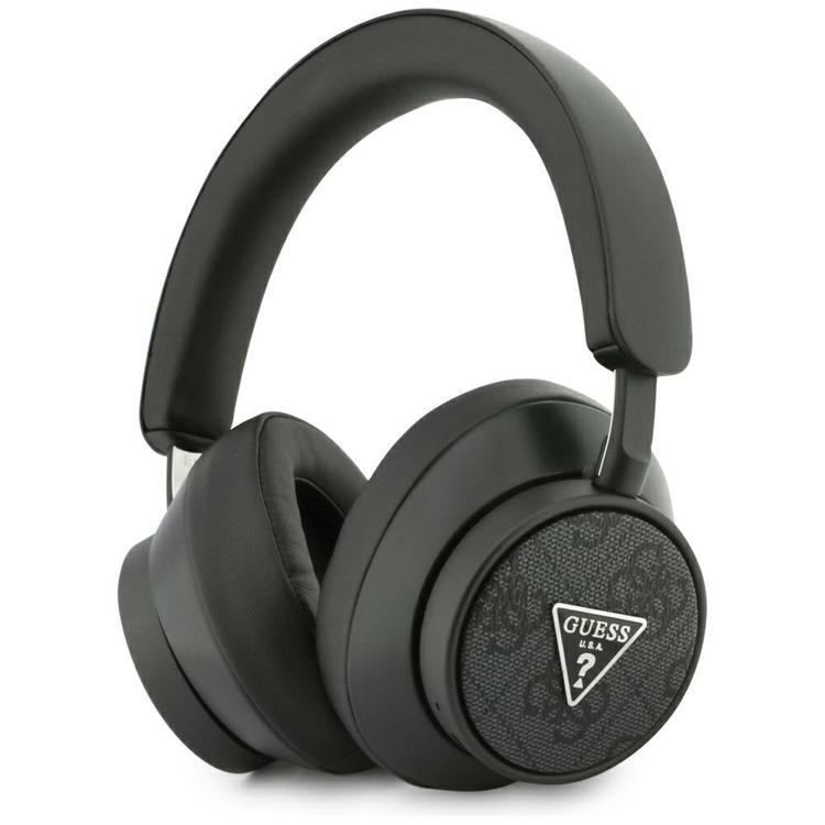 Guess On-Ear Hörlurar Bluetooth 4G Triangle Logo - Svart