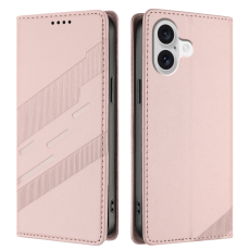 A-One Brand - iPhone 17 Plånboksfodral Punk Style Imprinted - Rosa