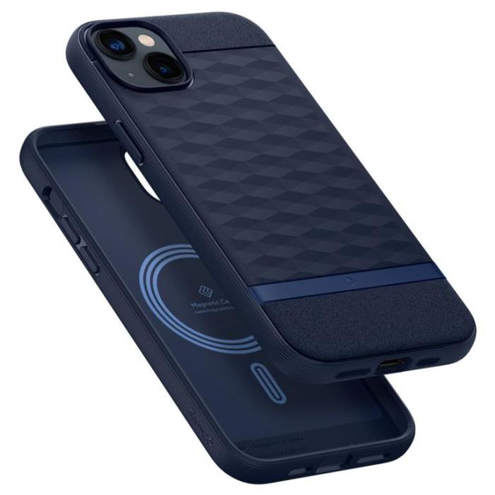 Spigen - Spigen iPhone 14 Plus Magsafe Skal Caseology Parallax - Midnattsblå