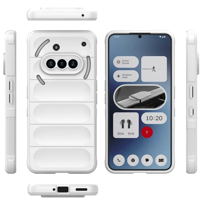 A-One Brand - Nothing Phone (3a) Mobilskal MagSafe Rugged TPU - Vit