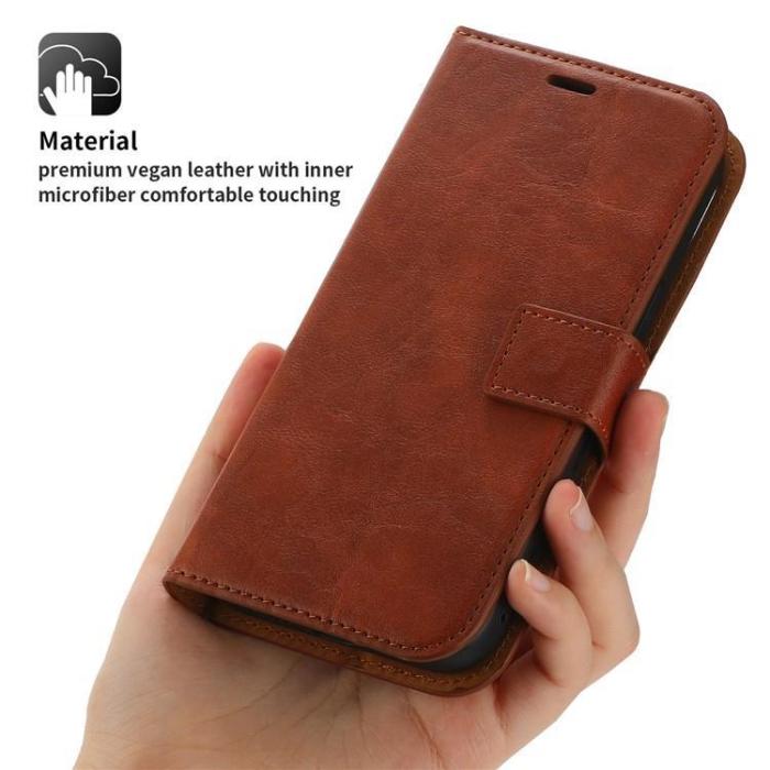 OEM - iPhone 15 Plus Plånboksfodral 2-in-1 Detachable - Brun