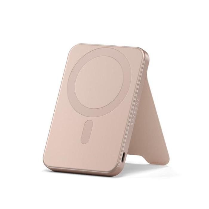 Satechi - Satechi Qi2 MagSafe Powerbank 5000mAh med Stativ - Desert Rose