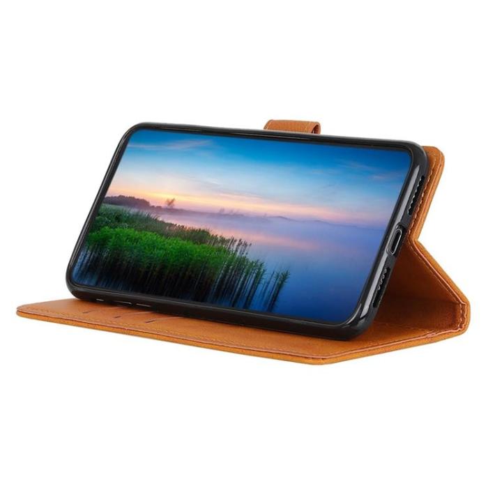 A-One Brand - Galaxy Xcover 6 Pro Plånboksfodral PU Läder - Brun