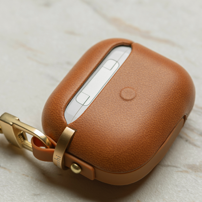 Moshi - Moshi Pebbo Luxe för AirPods 3 - Brun