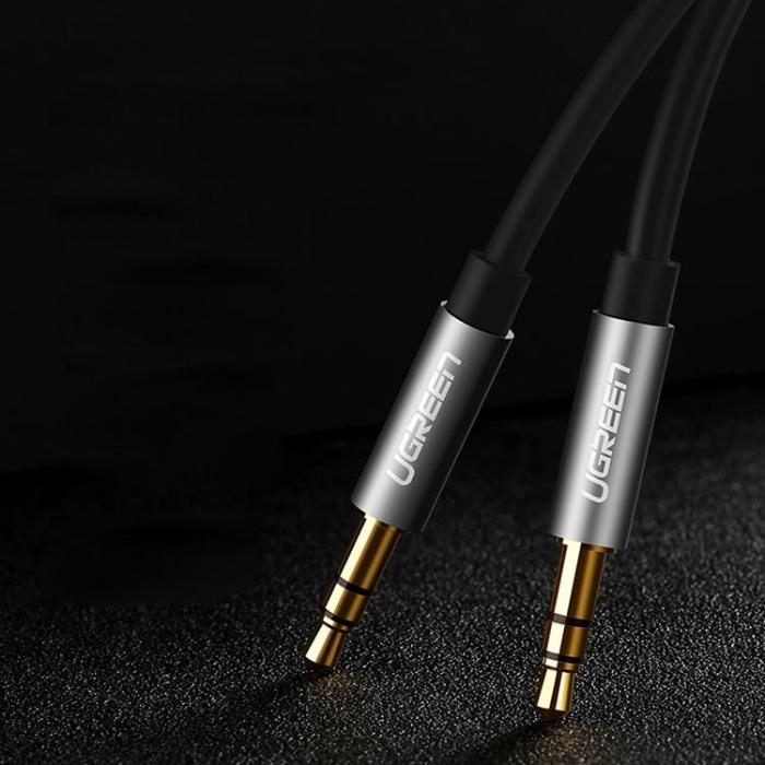 Ugreen - Ugreen Audio Kabel AUX Mini Jack 3.5mm 1m - Svart