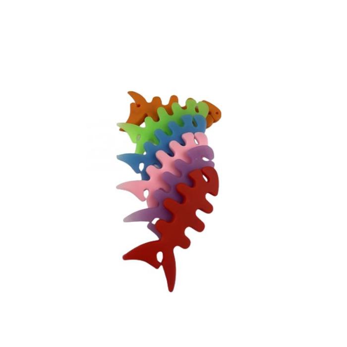 OEM - Kabelhållare för Hörlurar Fish-shaped - Rosa