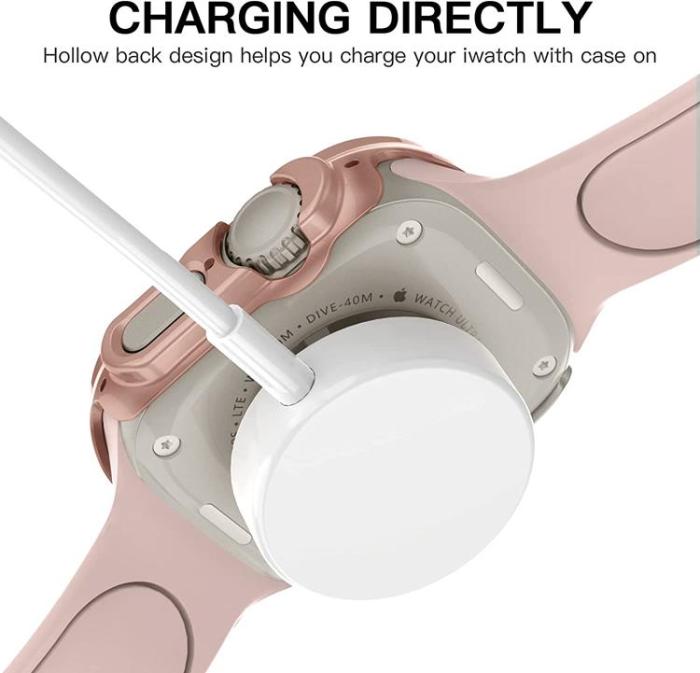 OEM - Apple Watch Ultra (49mm) Skal Shockproof - Rosa Guld