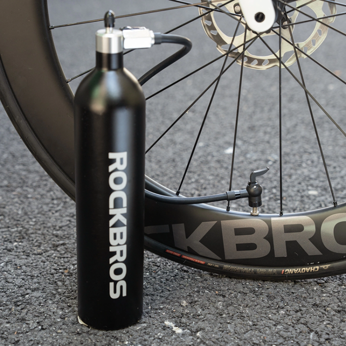 Rockbros - Rockbros Tubeless Tire Inflator 200 PSI 1.2L - Svart