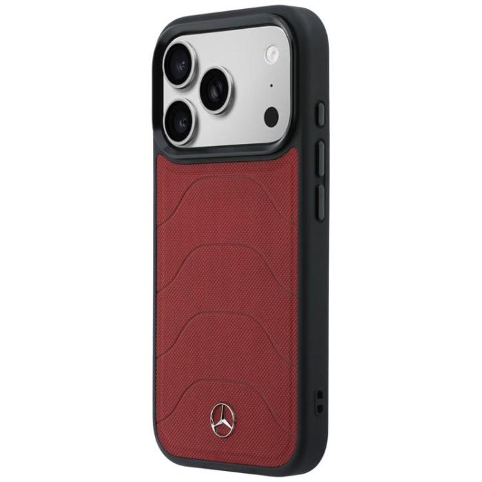 Mercedes - Mercedes Mobilskal För iPhone 17 Pro Max MagSafe Mesh with Bow Line - Röd