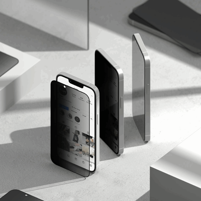 Ringke - [2-Pack] Ringke iPhone 16e/14/13 Pro/13 Härdat Glas Skärmskydd Privacy