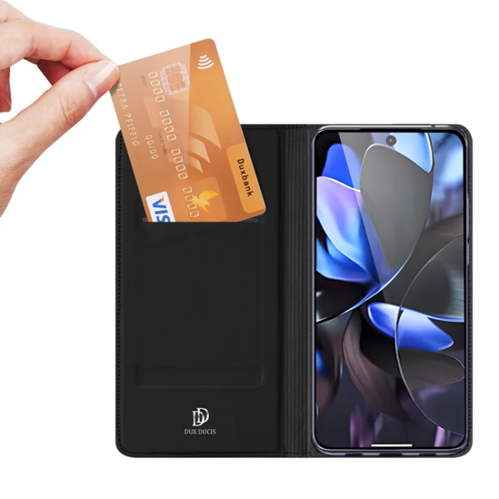 Dux Ducis - Dux Ducis Google Pixel 10/10 Pro Plånboksfodral Skin - Svart