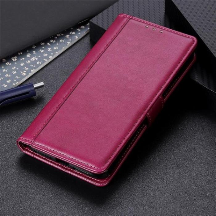 A-One Brand - Google Pixel 6a Plånboksfodral PU-Läder Folio Flip - Röd