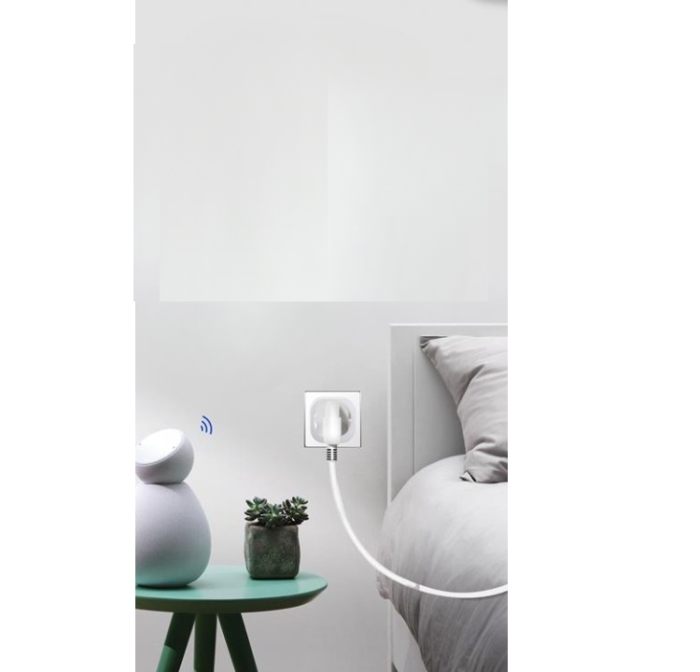 A-One Brand - Smart Home Plug WiFi 10A - Vit