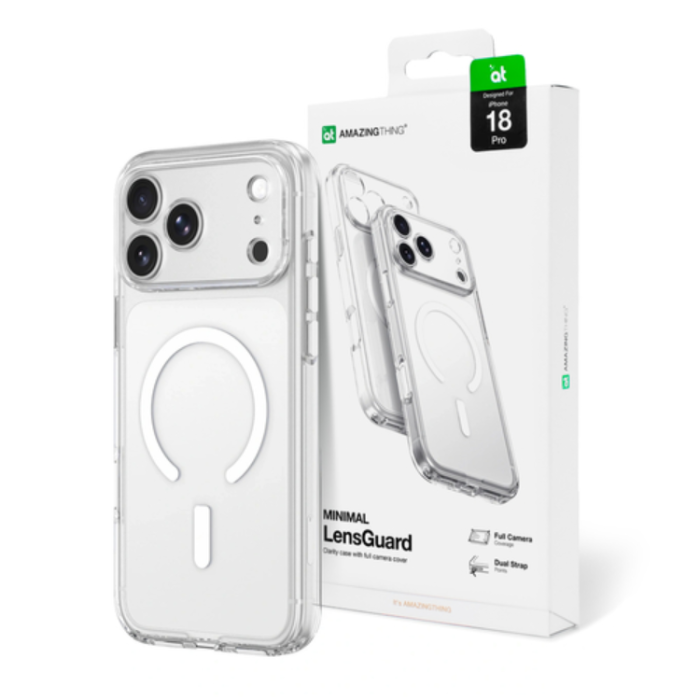 AmazingThing - AmazingThing Mobilskal För iPhone 18 Pro/17 Pro Magsafe Minimal - Transparent