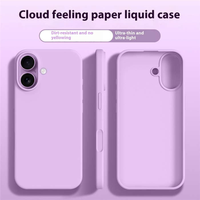 A-One Brand - iPhone 17 Mobilskal Anti-Scratch Silikon+PC - Drömlilla