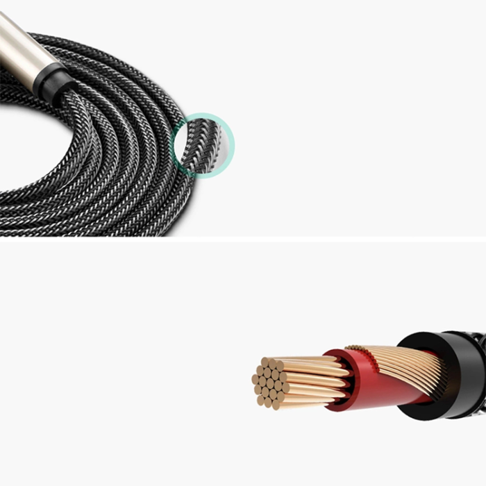 Ugreen - Ugreen Audio Kabel 6.35 mm Jack 5m Mono TS - Grå