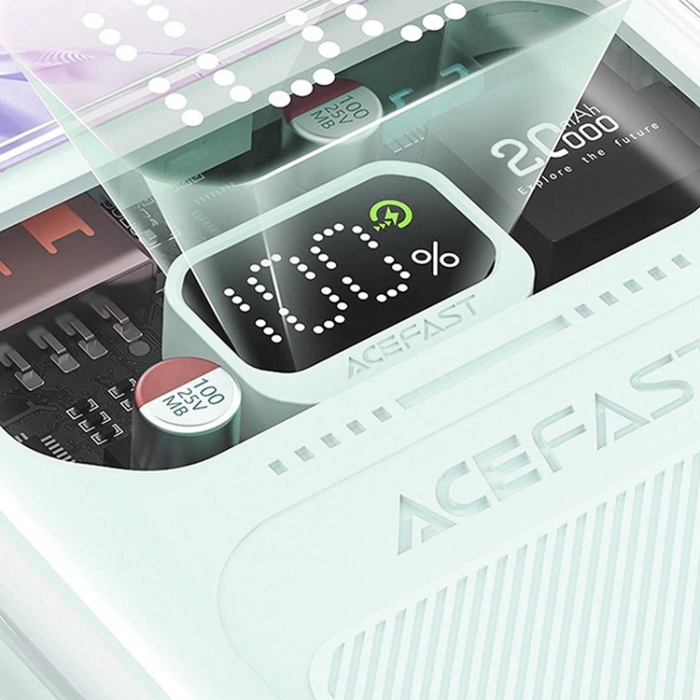 Acefast - Acefast Powerbank 20000mAh 30W Sparkling Series M2 - Grön