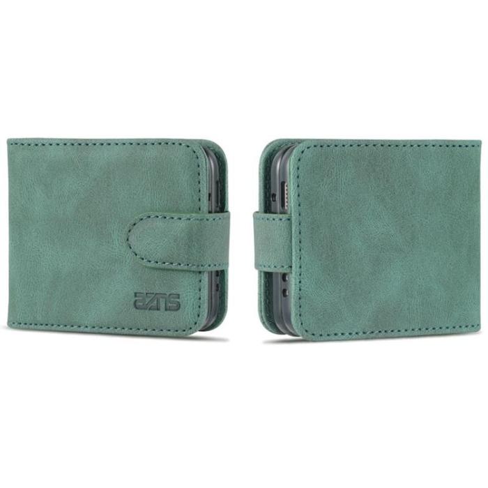 AZNS - AZNS Galaxy Z Flip 4 Plånboksfodral Flipping Magnetic - Grön