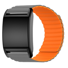 A-One Brand - Whoop 4.0 Armband Magnetic Silikon - Grå/Orange