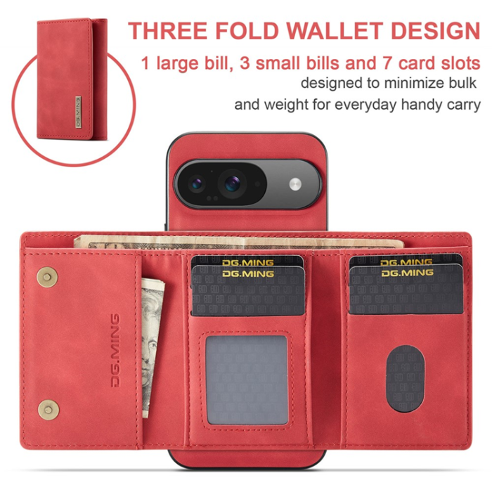 DG.MING - DG.MING Google Pixel 10 Pro/10 Plånboksfodral Detatchable M1