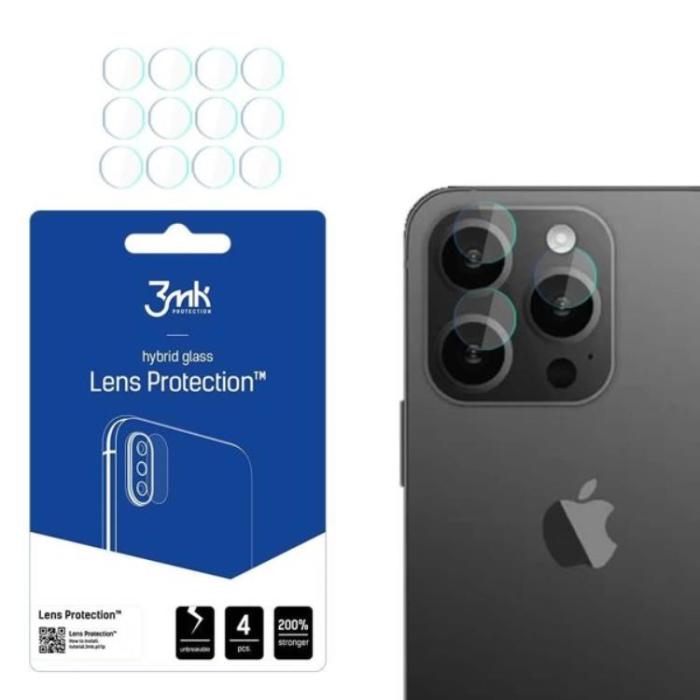 3MK - 3mk iPhone 15 Pro  Kameralinskydd - Transparent
