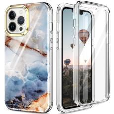 OEM - iPhone 14 Pro Skal 360 Marble - Brun