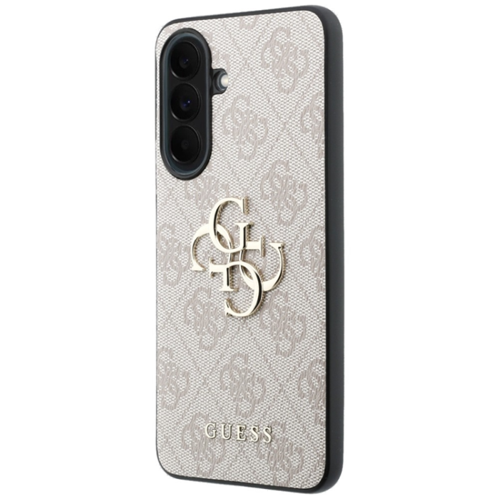 Guess - Guess Mobilskal För Galaxy A37 5G Läder 4G Metal Logo - Rosa
