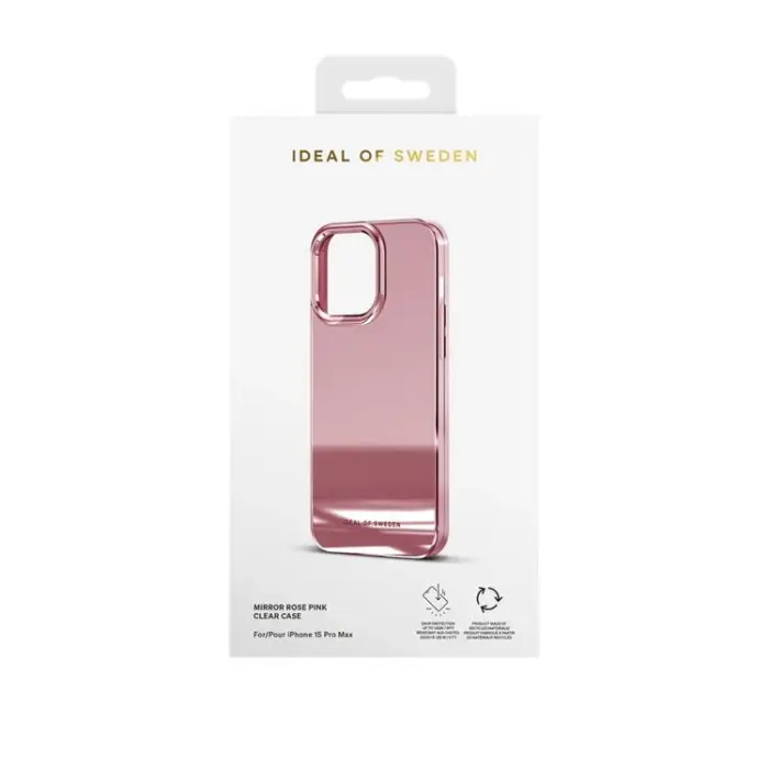 iDeal of Sweden - iDeal of Sweden iPhone 15 Pro Max Mobilskal Clear - Mirror Rose Pink