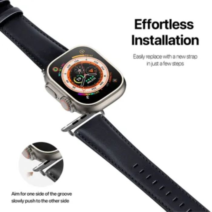 Dux Ducis - Dux Ducis Apple Watch 38/40/41mm Band Läder - Blå