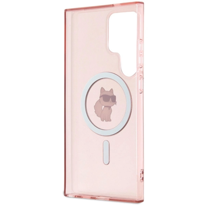 KARL LAGERFELD - Karl Lagerfeld Galaxy S24 Ultra Mobilskal Magsafe IML Choupette - Rosa