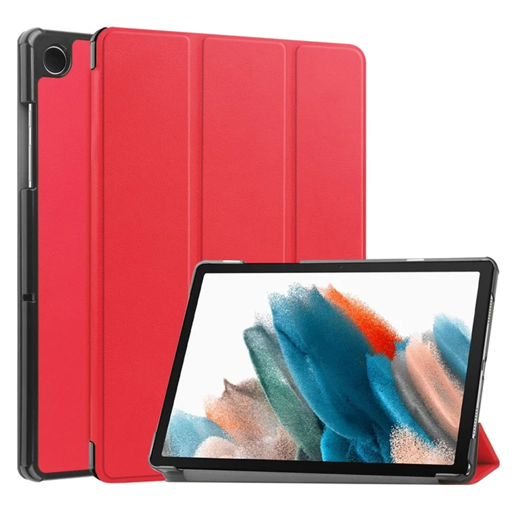 Galaxy Tab A9 Fodral Tri-fold Stand PU (Röd) | 2353 | AlltMobil