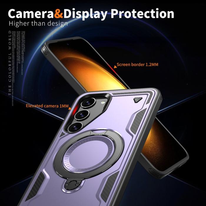 N/A - Mobilskal till Samsung Galaxy S23 Plast Militärt Skydd - Lila