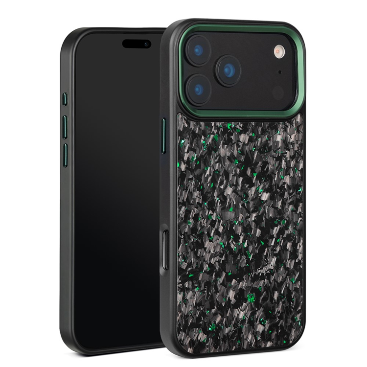 iPhone 17 Pro Max Mobilskal MagSafe Aramid Fiber Forged - Grön (Grön) | 2353 | AlltMobil