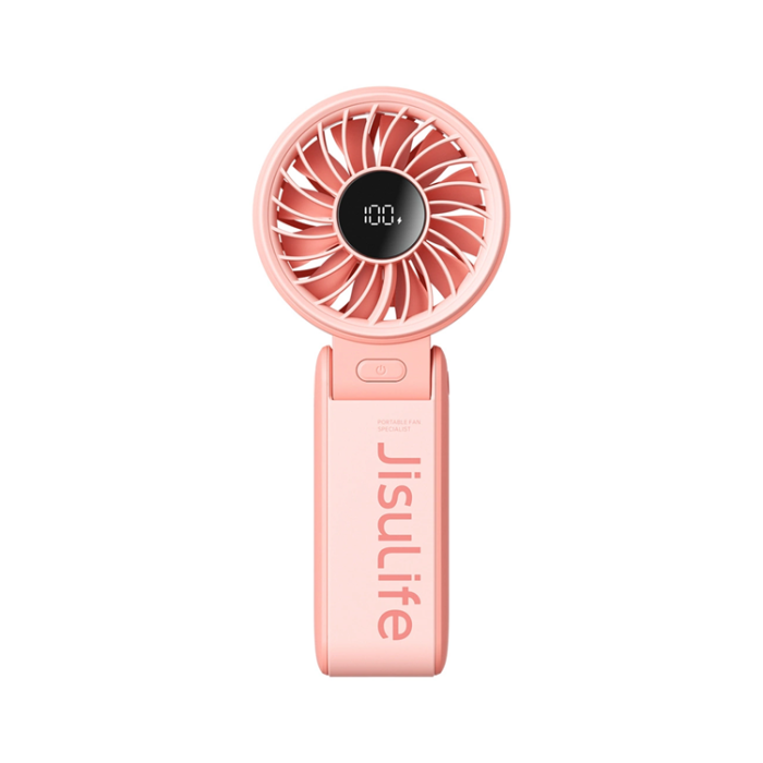Jisulife - Jisulife Bärbar Handhållen Fläkt USB Life7 3600mAh - Rosa
