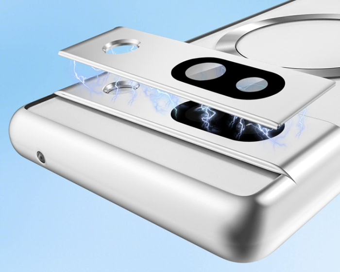 A-One Brand - Google Pixel 7A Mobilskal Magsafe Electroplated TPU - Silver