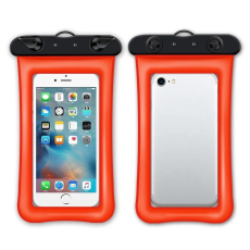 OEM - Vattentät Mobilfodral max 7.2" med Snöre - Orange