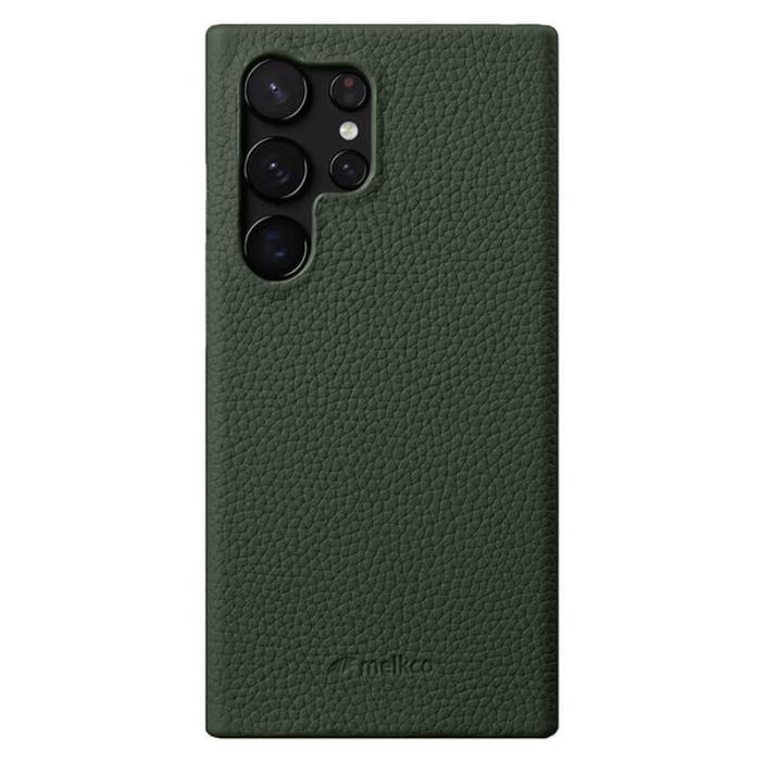 Melkco - MELKCO Mobilskal till Samsung Galaxy S25 Ultra Äkta läder Grön