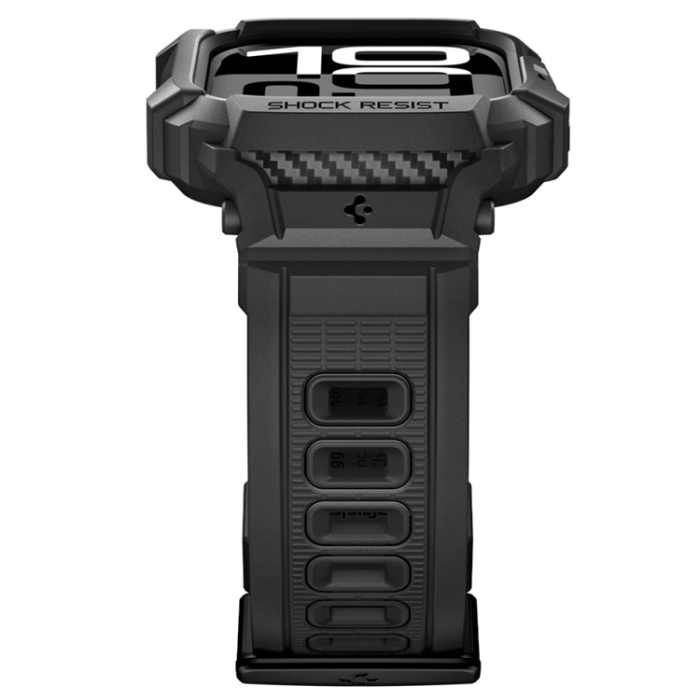 Spigen - Spigen Apple Watch 42mm Series 10 Skal Rugged Armor Pro - Matte Svart