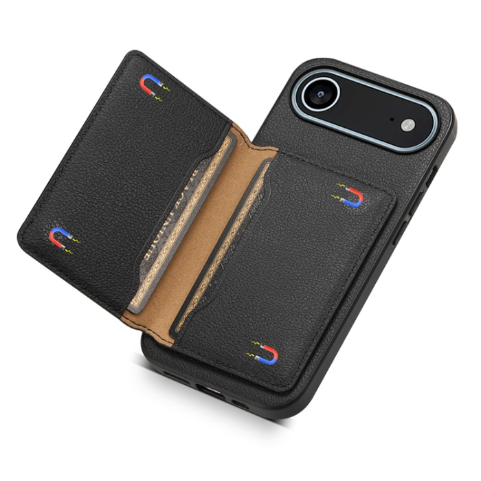 A-One Brand - Mobilskal till iPhone Air Korthållare Calf Kickstand Läder
