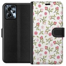 iSecrets - Pl&aring;nboksfodral till Motorola Moto G13 med Blommigt